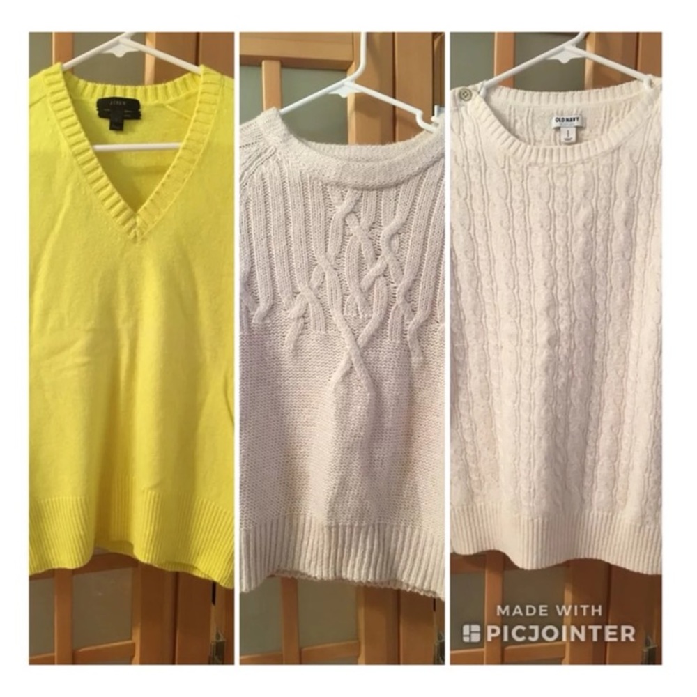 3 Women’s Sweaters (J Crew & Old Navy)